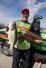 Brent Chapman with trophy from Lewisville Bassmaster Central Open Feb. 12, 2012
