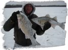 Ice fishing at Cheney Reservoir