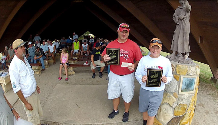 Big Bass Challenge 2013 winners Steve and Nick Davenport